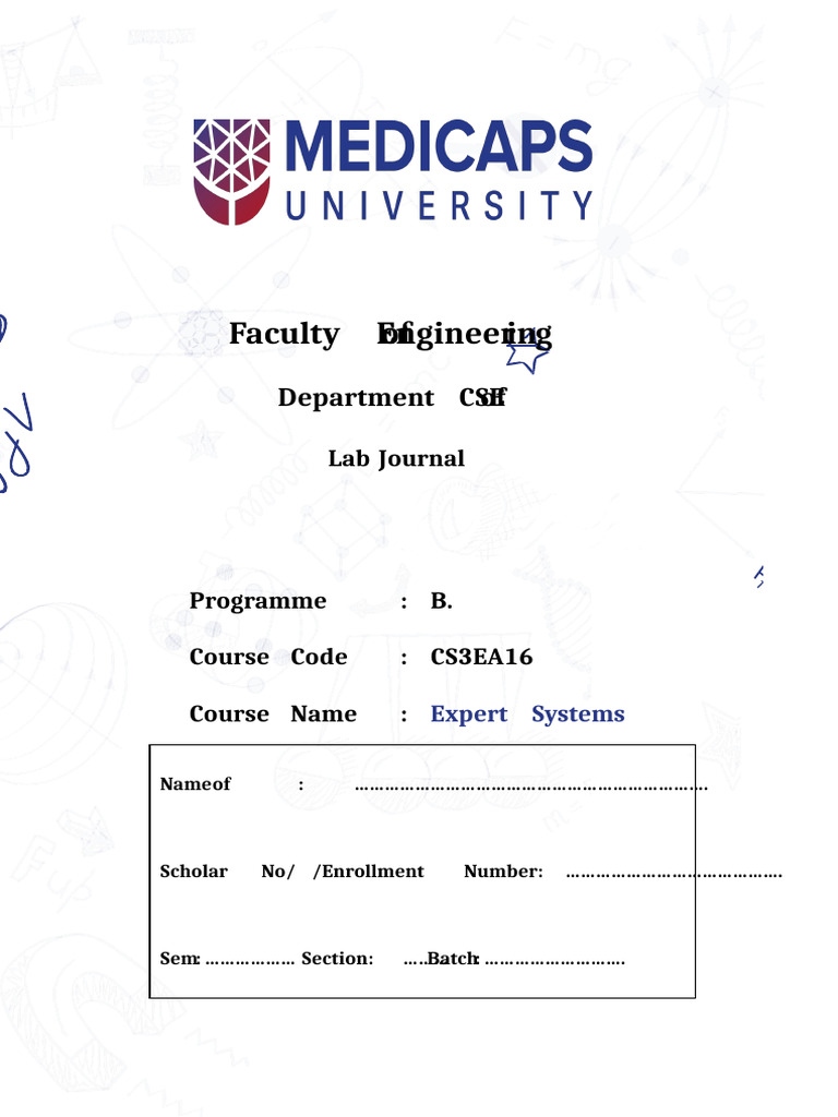 CS3EA16-Expert Systems New Lab Journal - Updated | PDF | Artificial ...