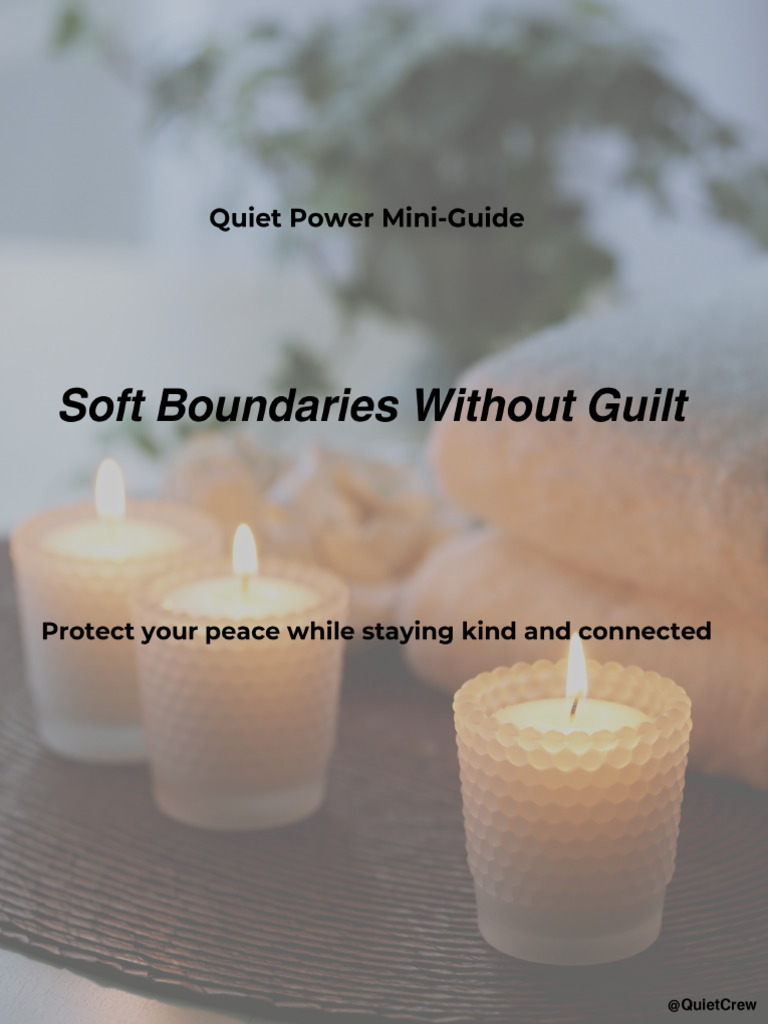 Soft Boundaries Without Guilt | PDF