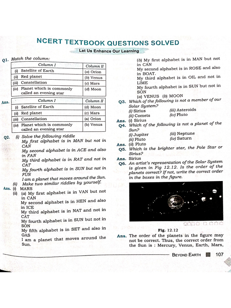 Grade-6, Science Ch-12(Ncert & Additional Q&A) | PDF