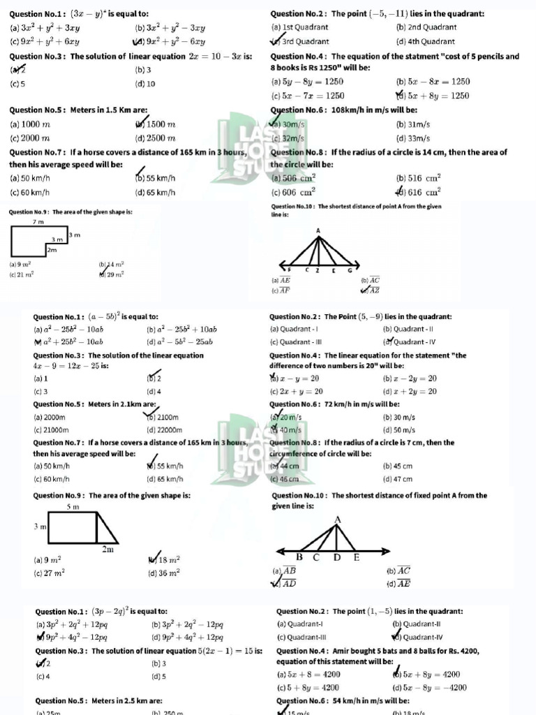 Math 7 Solution Watermark Compressed 1 | PDF