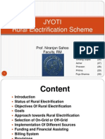 Jyoti Rural Electrification Scheme: Prof. Niranjan Sahoo Faculty, RM