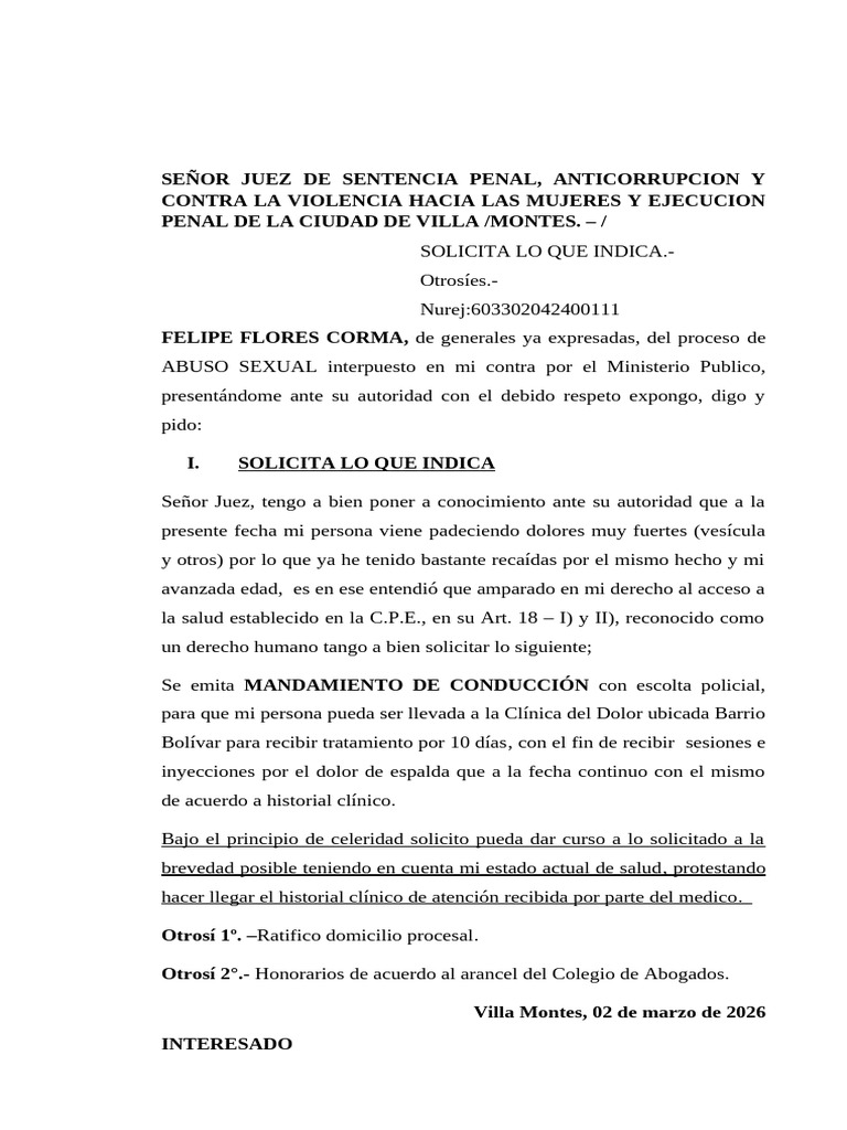 Solicita Lo Que Indica | PDF