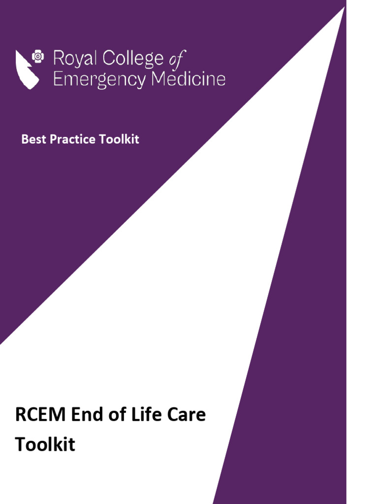 RCEM End of Life Care Toolkit 2025 Update FINALV2 | PDF