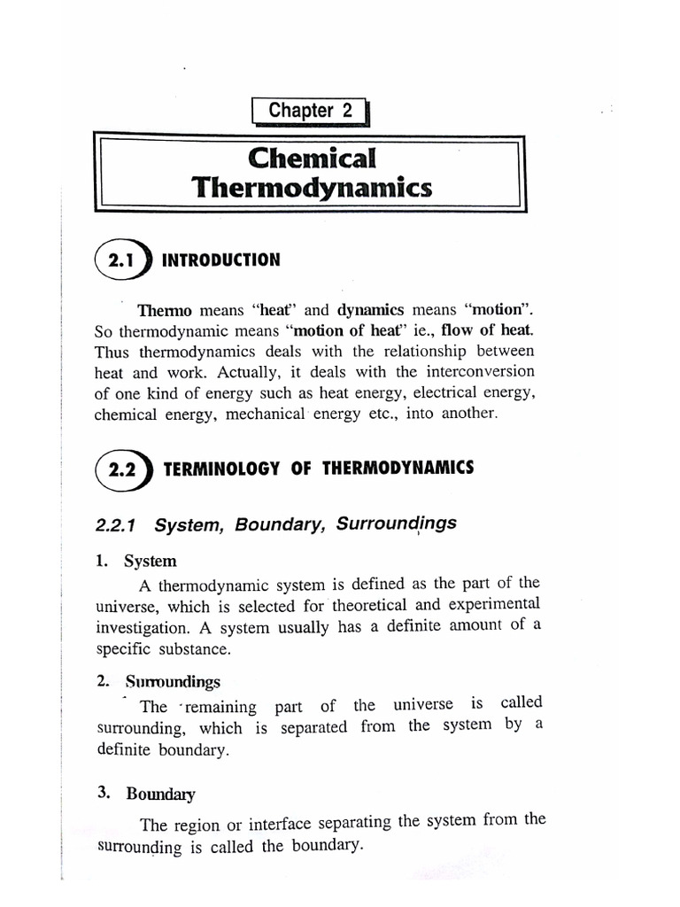 Chemical Thermodynamics | PDF
