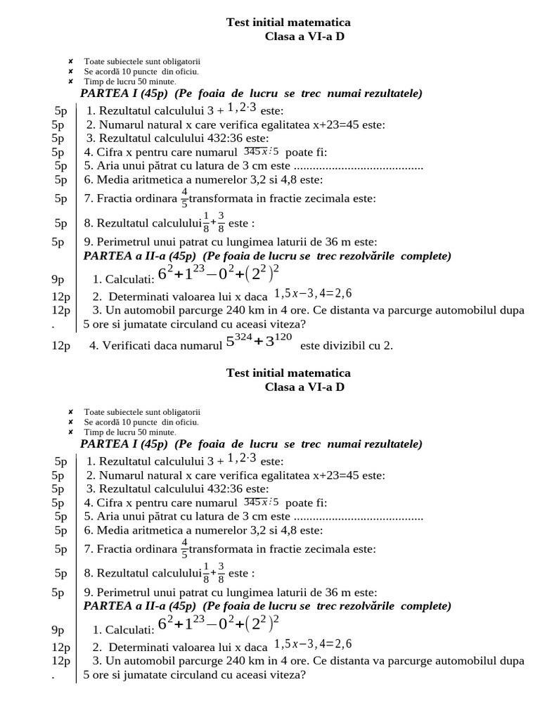 Test Initial 6 | PDF