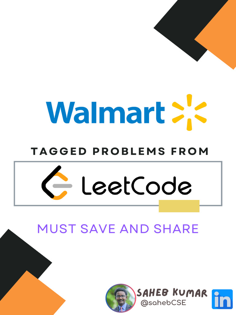 Walmart Tagged LeetCode Problems | PDF | Computer Programming | Algorithms