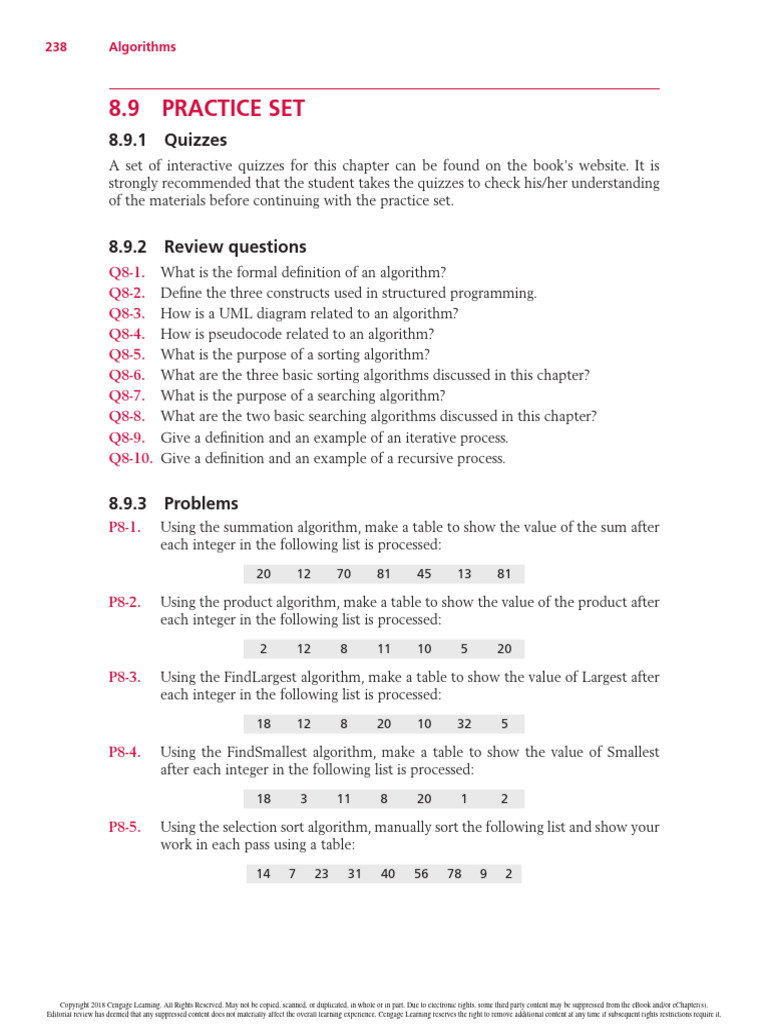 CH8 習題 | PDF | Algorithms | Algorithms And Data Structures