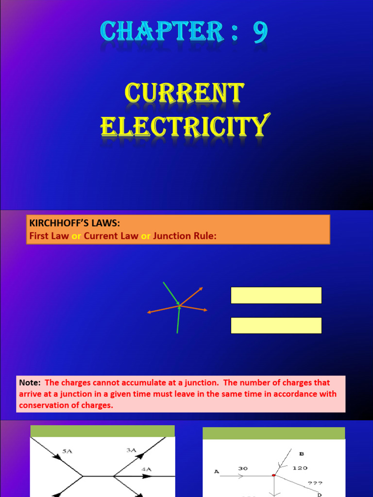 9. Current Electricity (1) | PDF | Voltage | Series And Parallel Circuits