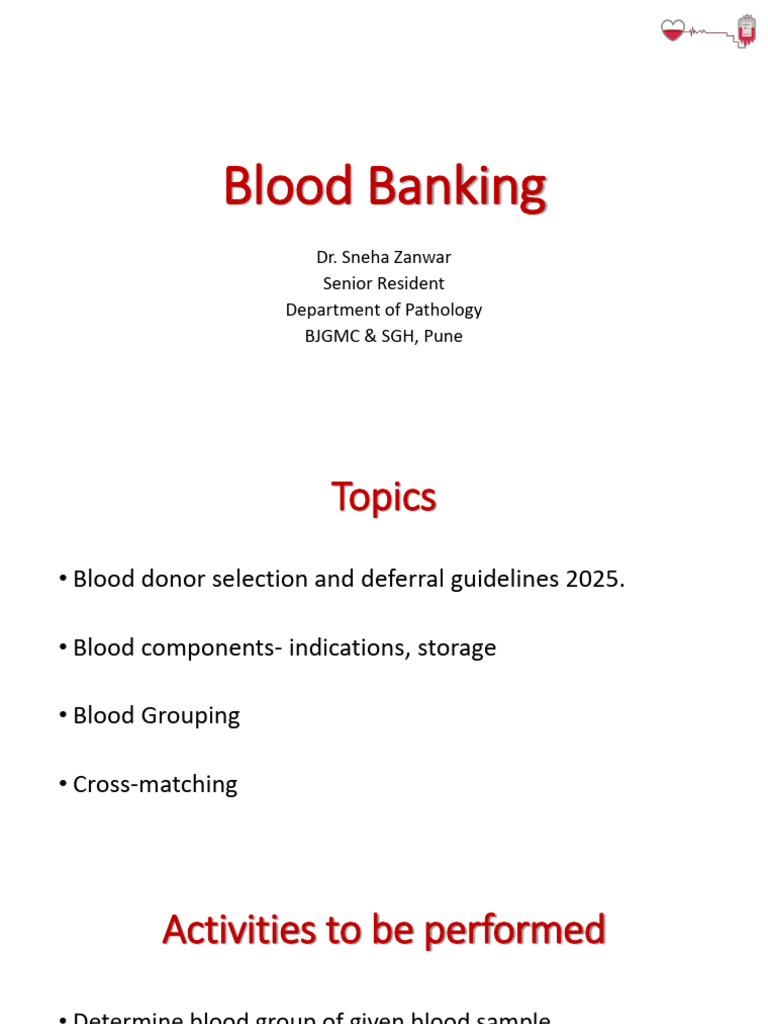 Blood Banking Practical | PDF | Blood Donation | Blood