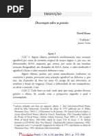 David Hume - Dissertação sobre as paixões