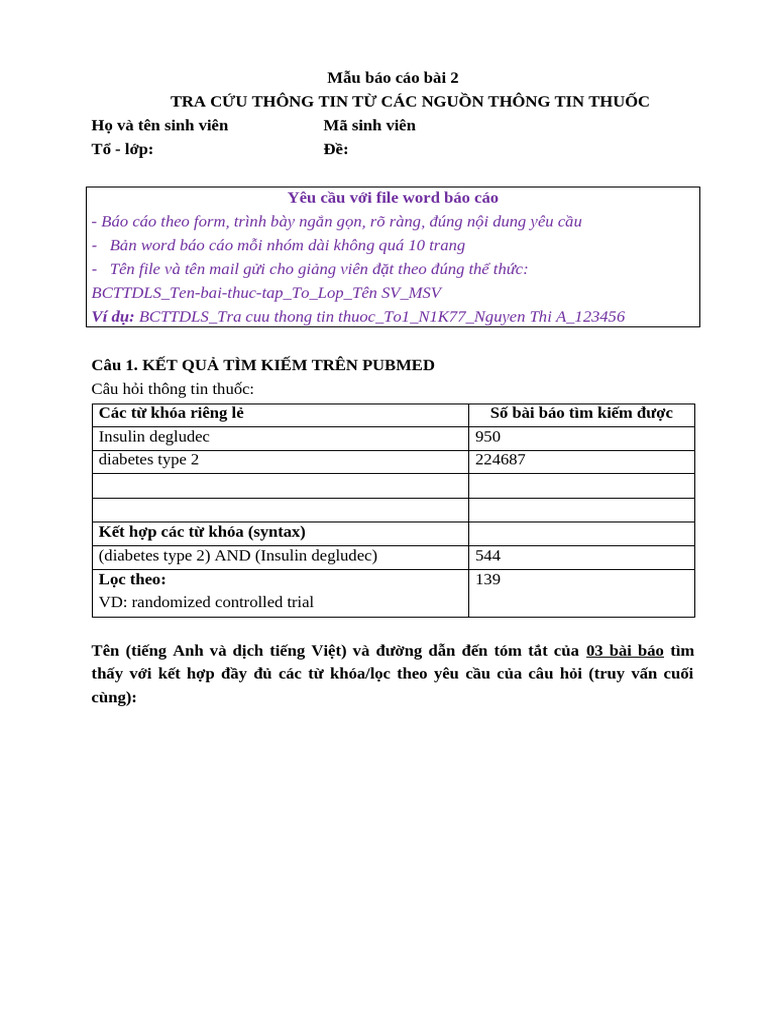 2 Form Mau Bao Cao THDLS Bai 2 - Tra Cuu Thong Tin | PDF