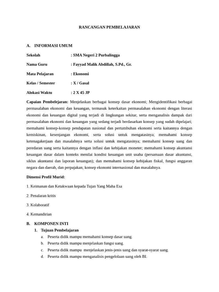 RPP Deep Learning | PDF