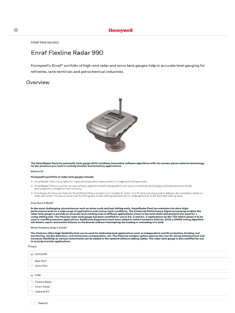 Radar Enraf Honeywell | PDF