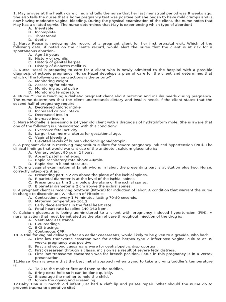 NP1 | PDF | Pregnancy | Childbirth