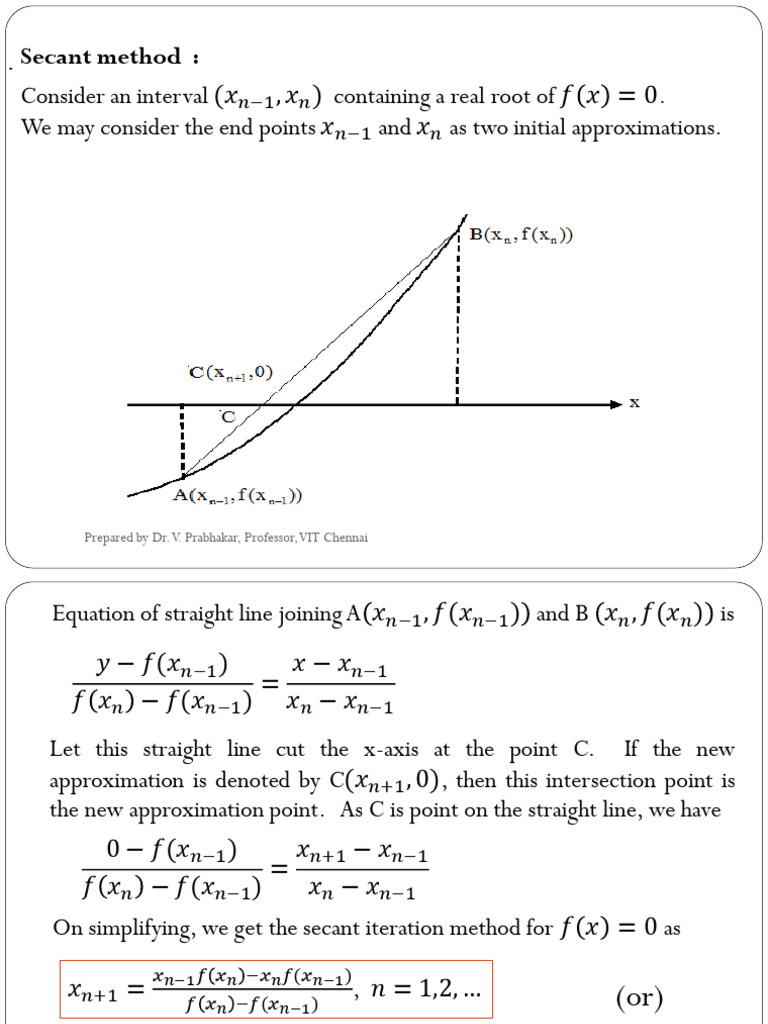 03 Secant Method | PDF | Trigonometric Functions | Algorithms