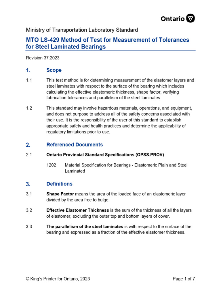 LS-429 - Rev 37 - 2023-05-29 | PDF | Lamination | Engineering Tolerance