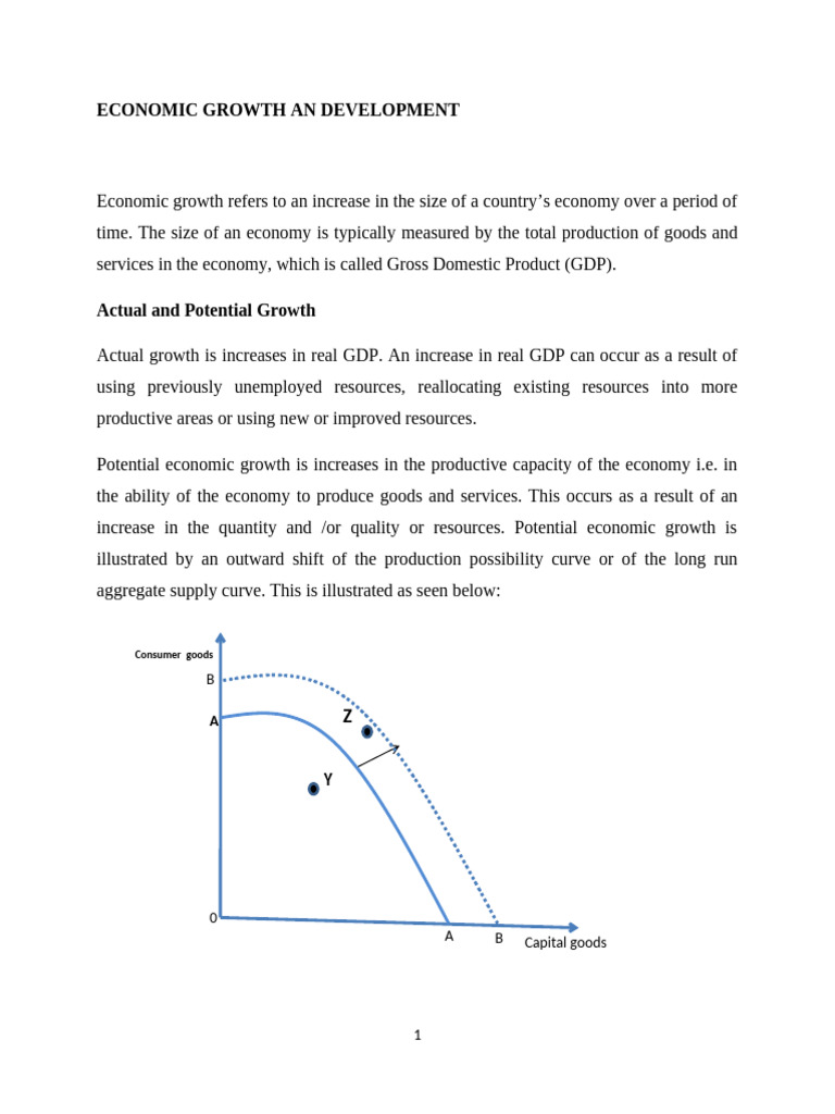 ECONOMIC GROWTH AN DEVELOPMENT | PDF | Economic Growth | Aggregate Demand