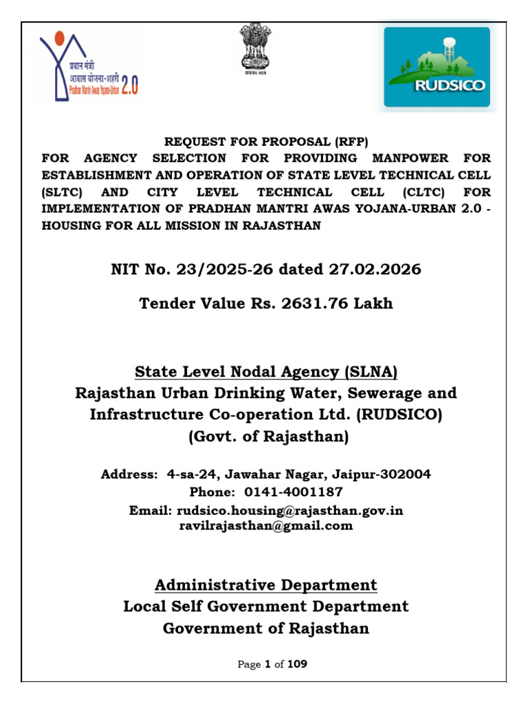 Tender Document | PDF