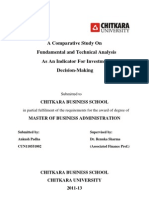 A Comparative Study On Fundamental and Technical Analysis As An Indicator For Investment Decision-Making 