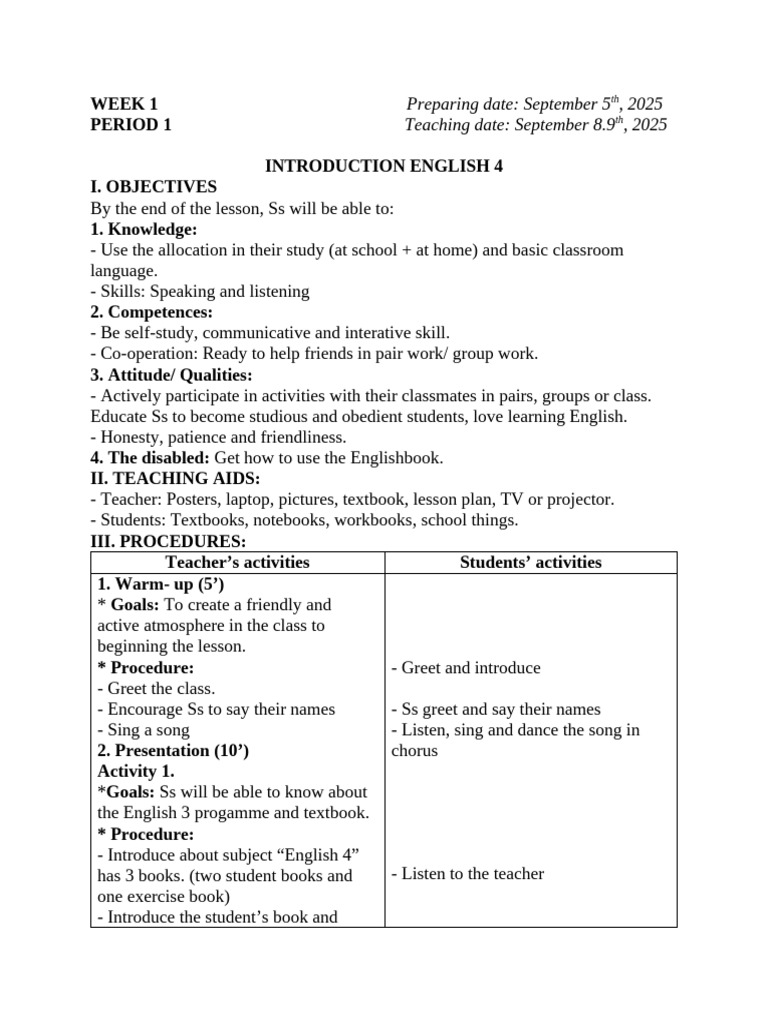 Week 1 G4 | PDF