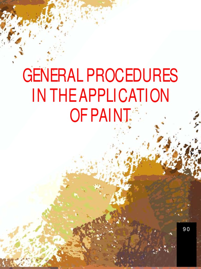 Painting Procedures Paint Varnish