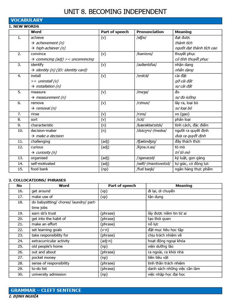 UNIT 8_KEY | PDF | Linguistics