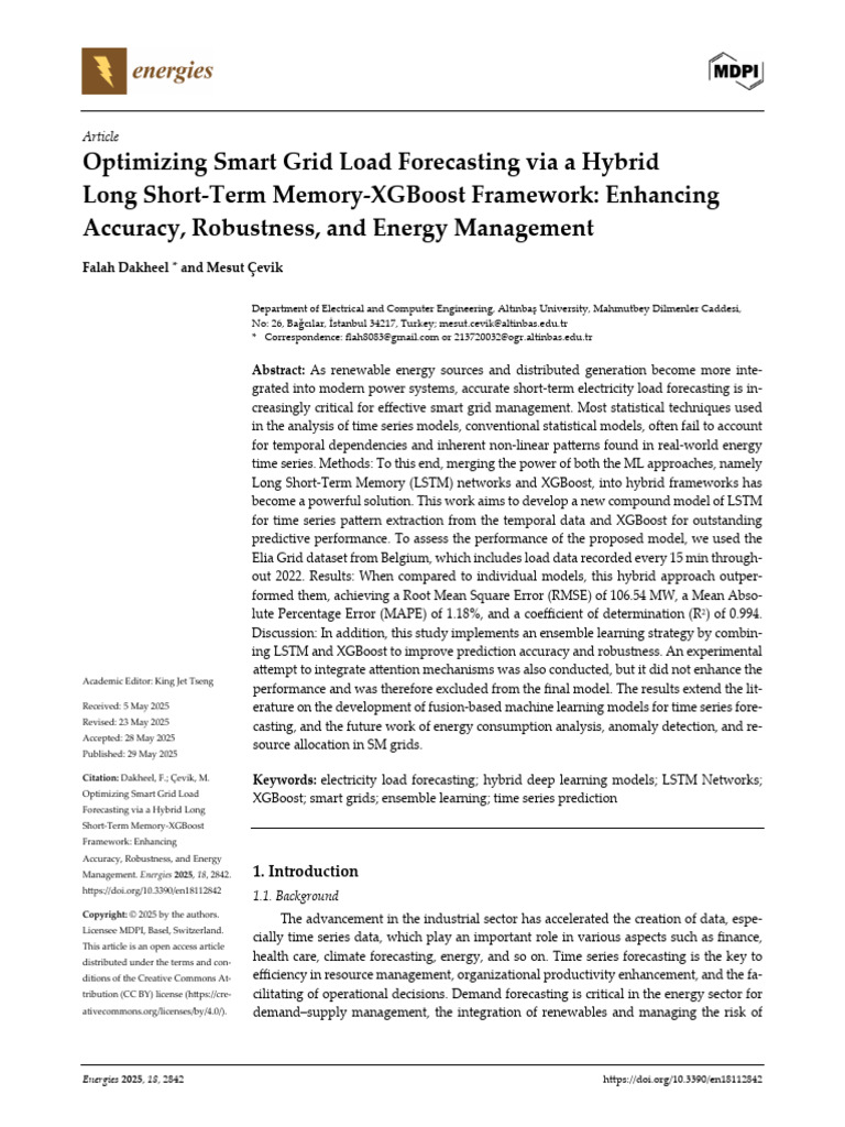 Optimizing Smart Grid Load Forecasting V | PDF | Forecasting | Time Series