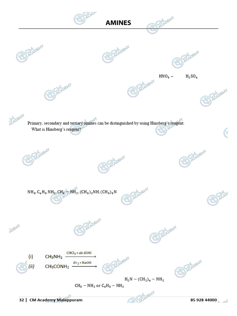 AMINES | PDF | Amine | Methyl Group