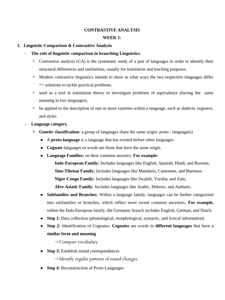 Contrastive Analysis | PDF | Tone (Linguistics) | Word