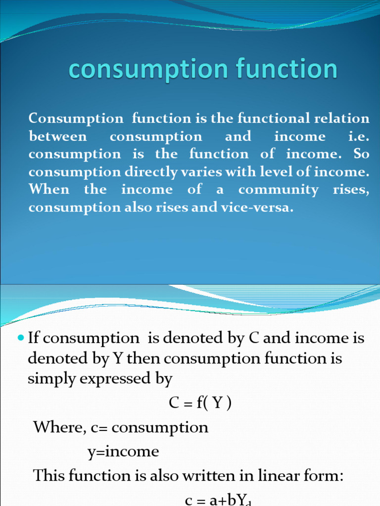 Macro Ch4 Consumption Function | PDF | Consumption (Economics) | Income