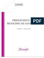 Presupuesto Del Municipio de Santa Cruz Cartilla 5_jun_2012