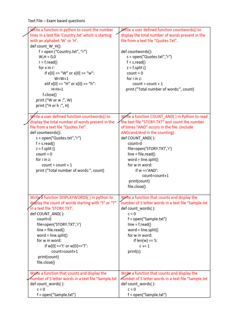 Text File Exam Based Questions | PDF | Text File | Linguistics