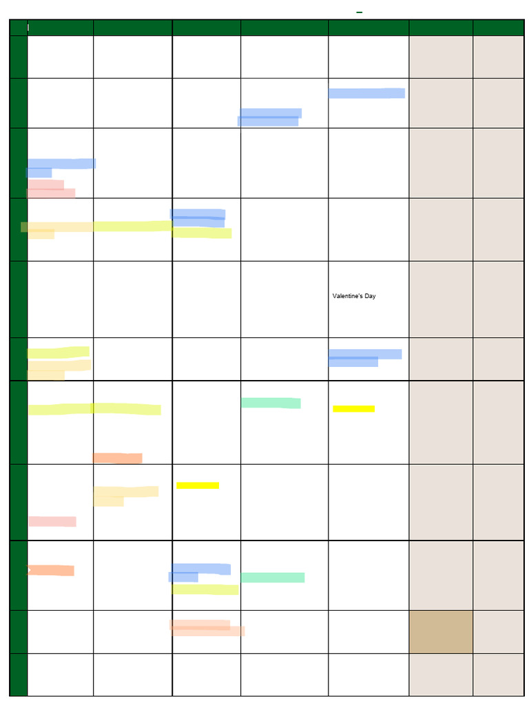 First Term 2026 Test and Project Calendar - Grade 12 | PDF
