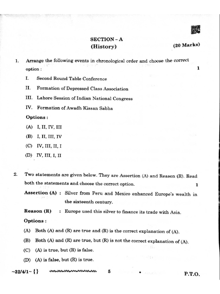 Sst Question Paper Set 32 4 1 | PDF