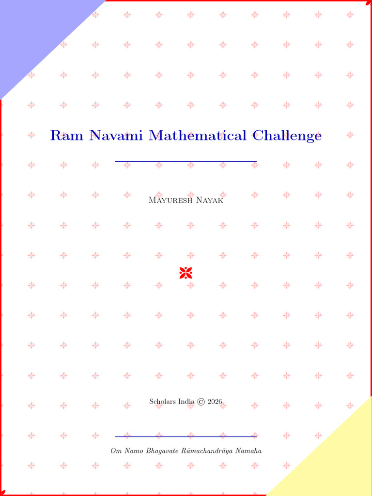 Ram Navami Math Challenge | PDF | Rama | Mathematics