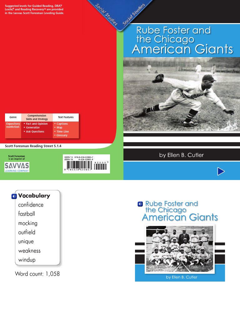 870068977 Rube Foster and the Chicago American Giants | PDF | Negro ...