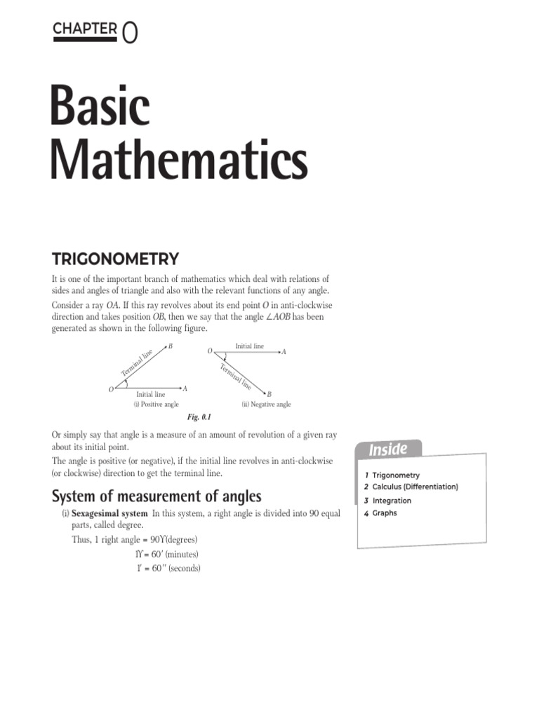 basic maths | PDF | Angle | Circle