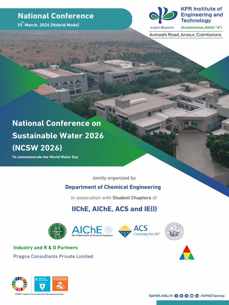 NCSW 2026 Brochure - Final | PDF | Water Resources | Sustainability