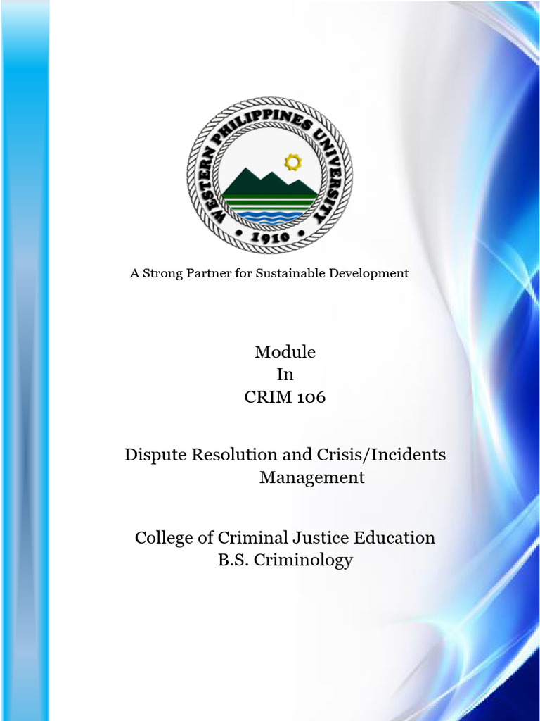 MODULE 3 Crisis Management Procedures | PDF | Improvised Explosive ...
