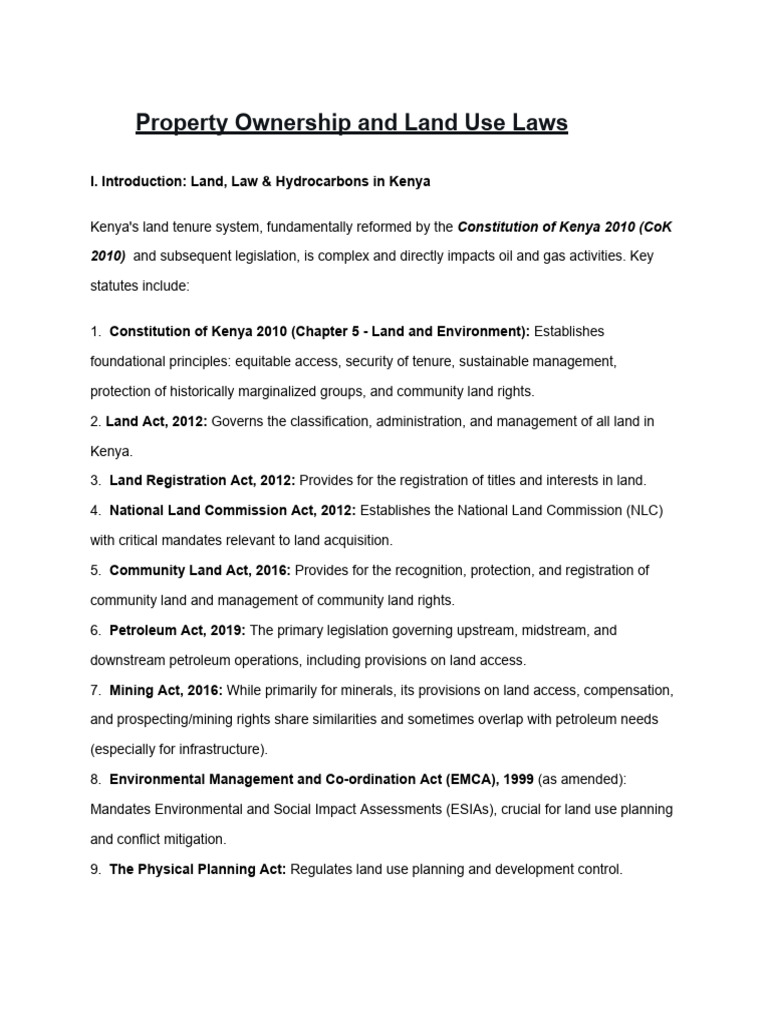 Property Ownership and Land Use Laws | PDF | Environmental Impact ...