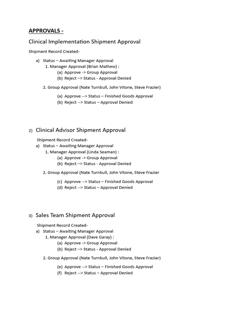 Approval Process | PDF