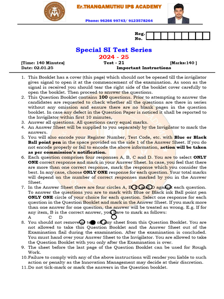 SI TEST. Tnusrb | PDF