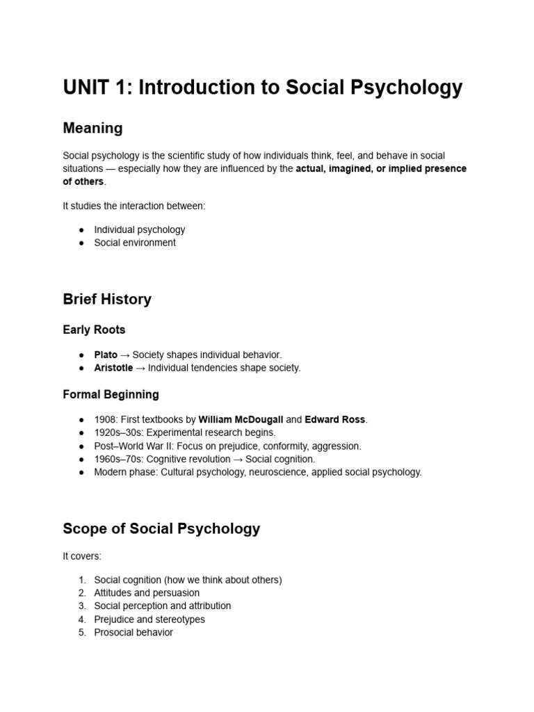 Social Psychology | PDF | Attitude (Psychology) | Social Psychology