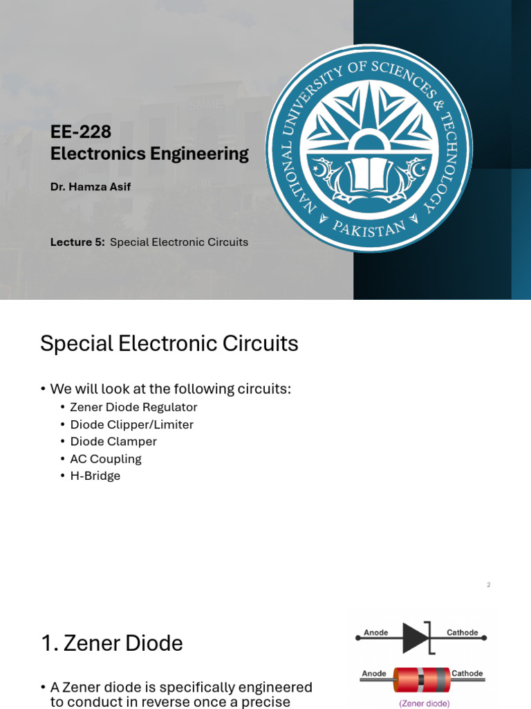 Lec 5 Special Applications | PDF | Electromagnetism | Electronics