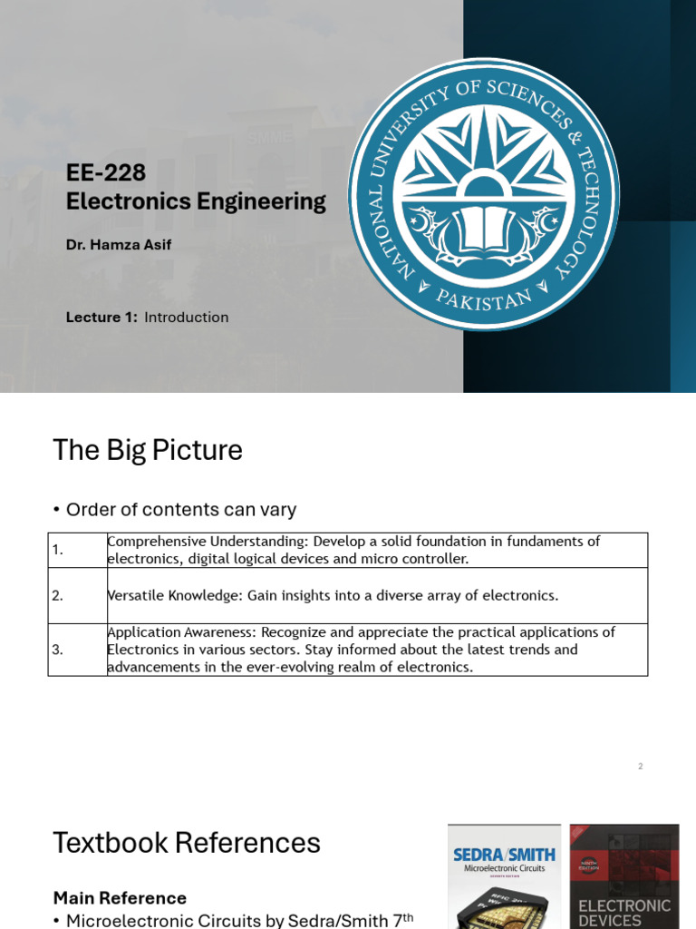 Lec 1 Electronics Engineering | PDF | Electronic Circuits | Electronics