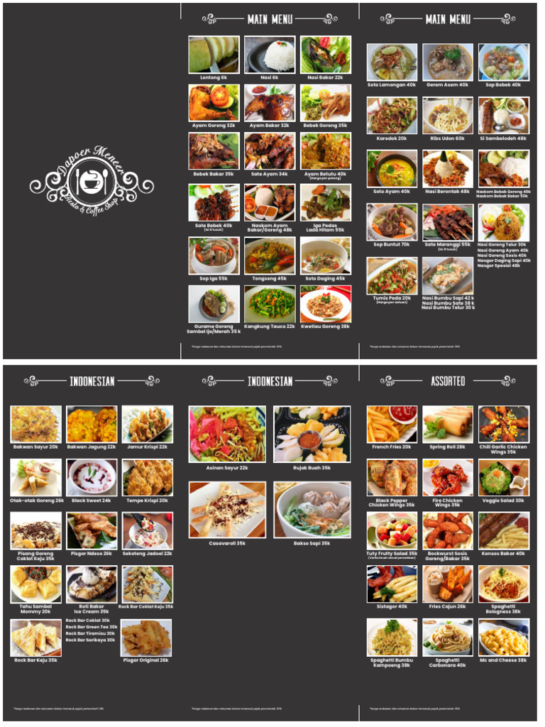 Menu DM28 | PDF | Pancake | Waffle