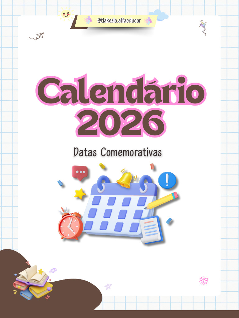 Calendário 2026 Datas Comemorativas | PDF | Brasil