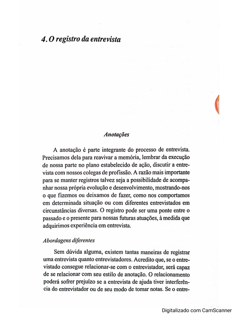 A Entrevista de Ajuda - Cap. 4 e 5 (Alfred Benjamin) | PDF