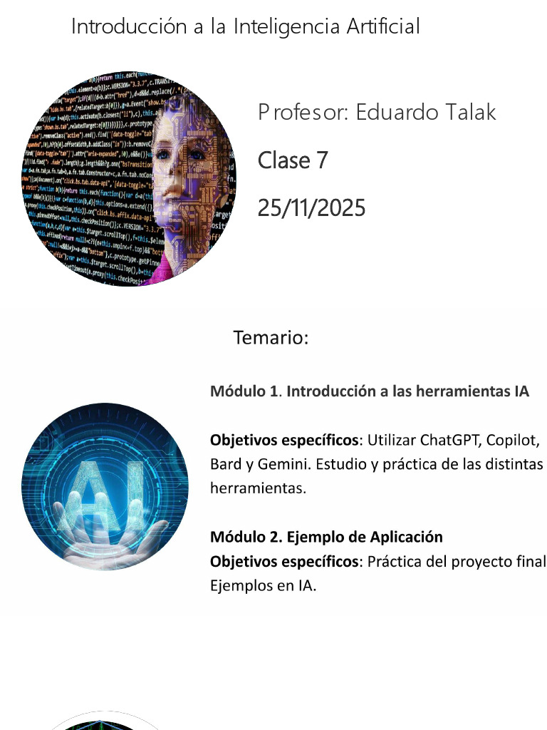 Clase 7 Introducción A La IA | PDF | Inteligencia artificial ...