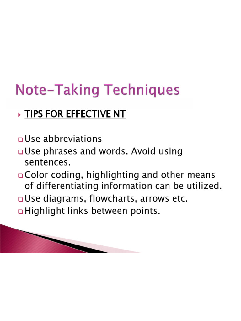 8 Note Taking | PDF